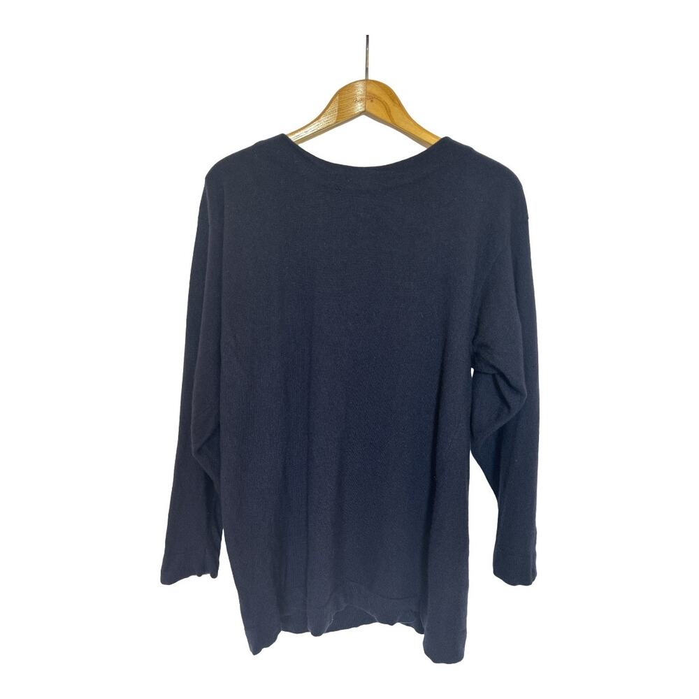 GLANDALE Pure Cashmere Sweater Navy